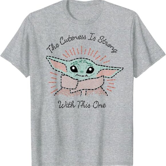 Kids Star Wars Grogu The Child Baby Yoda Tshirt medium - Picture 1 of 5